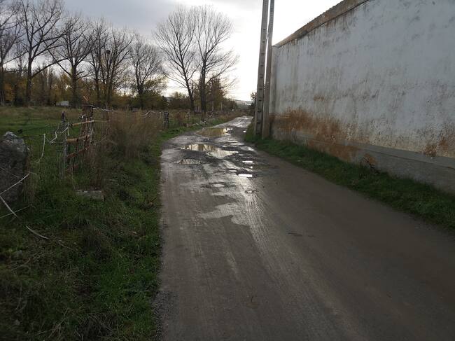Baches en el camino