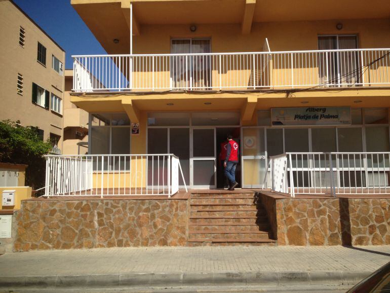 Albergue para refugiados en la Playa de Palma.