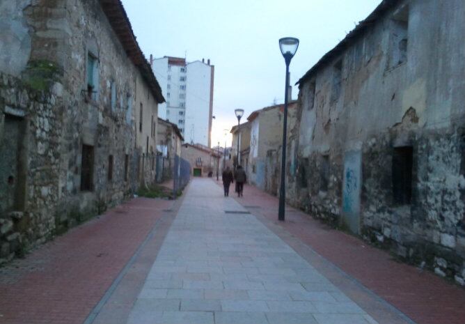 Vista de una de las calles del barrio burgalés de Gamonal