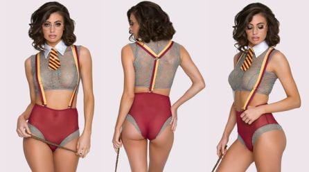 El modelito inspirado en la saga mágica cuenta con todo lujo de detalles.