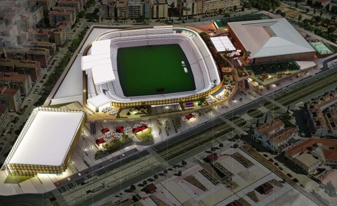 Proyecto para la reforma integral de toda la manzana del estadio de Los Cármenes de Granada