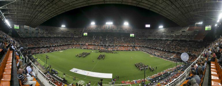 Acto en el Mestalla de la FSMCV. 