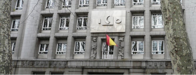 Fachada del  Instituto de Crédito Oficial (ICO), en Madrid