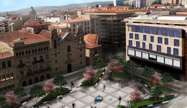 Imagen del pirmer proyecto presentado por el Ayuntamiento, ahora descartado