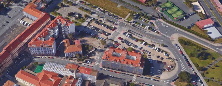 Vista aérea de A Maestranza