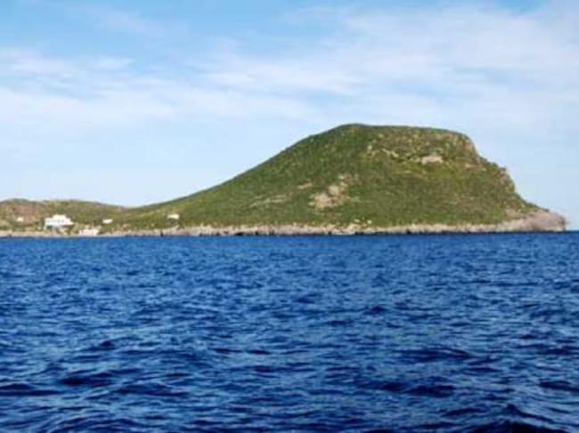 Isla Grosa, en el Mar Menor, donde todas estas formaciones son de origen volcánico