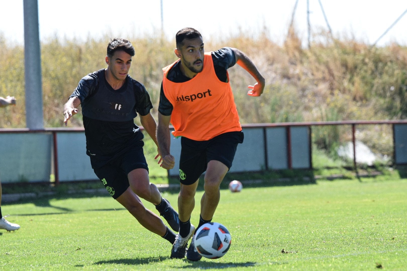 Jugadores del Zamora CF durante una sesión de entrenamiento