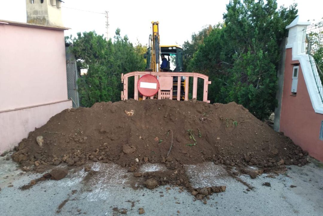 Camino cortado en Xeraco