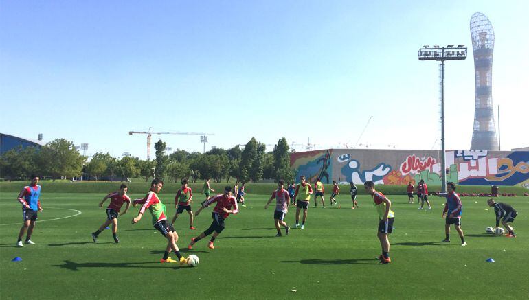 El Celta juvenil B disputó dos partidos en las instalaciones de Aspire