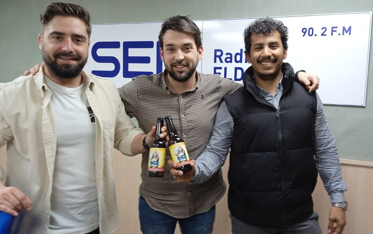 Christian Romero, J. Carlos Corbí y Camilo Asencio, creadores de la marca de bebidas Muspell