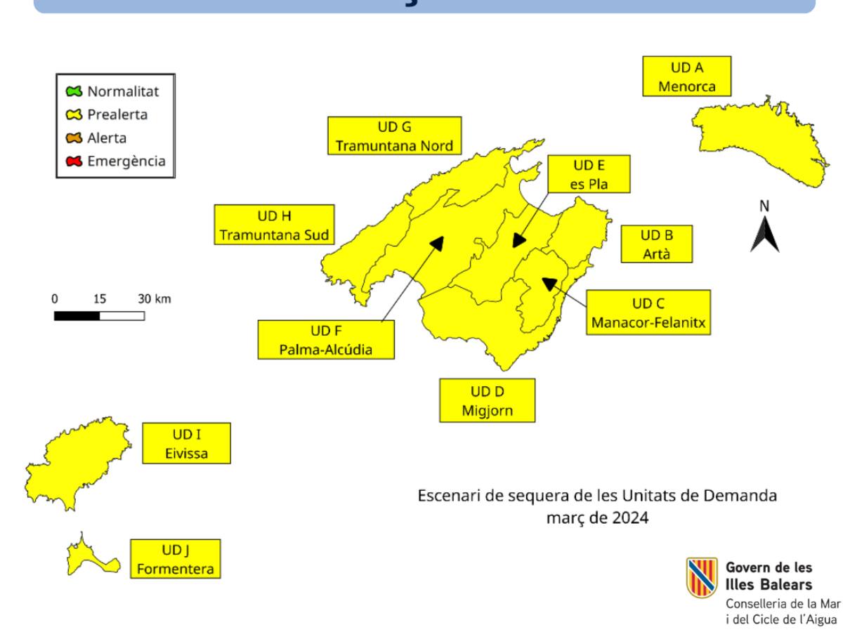 Las reservas hídricas de Ibiza siguen bajando y plantean "desafíos específicos", según el Govern