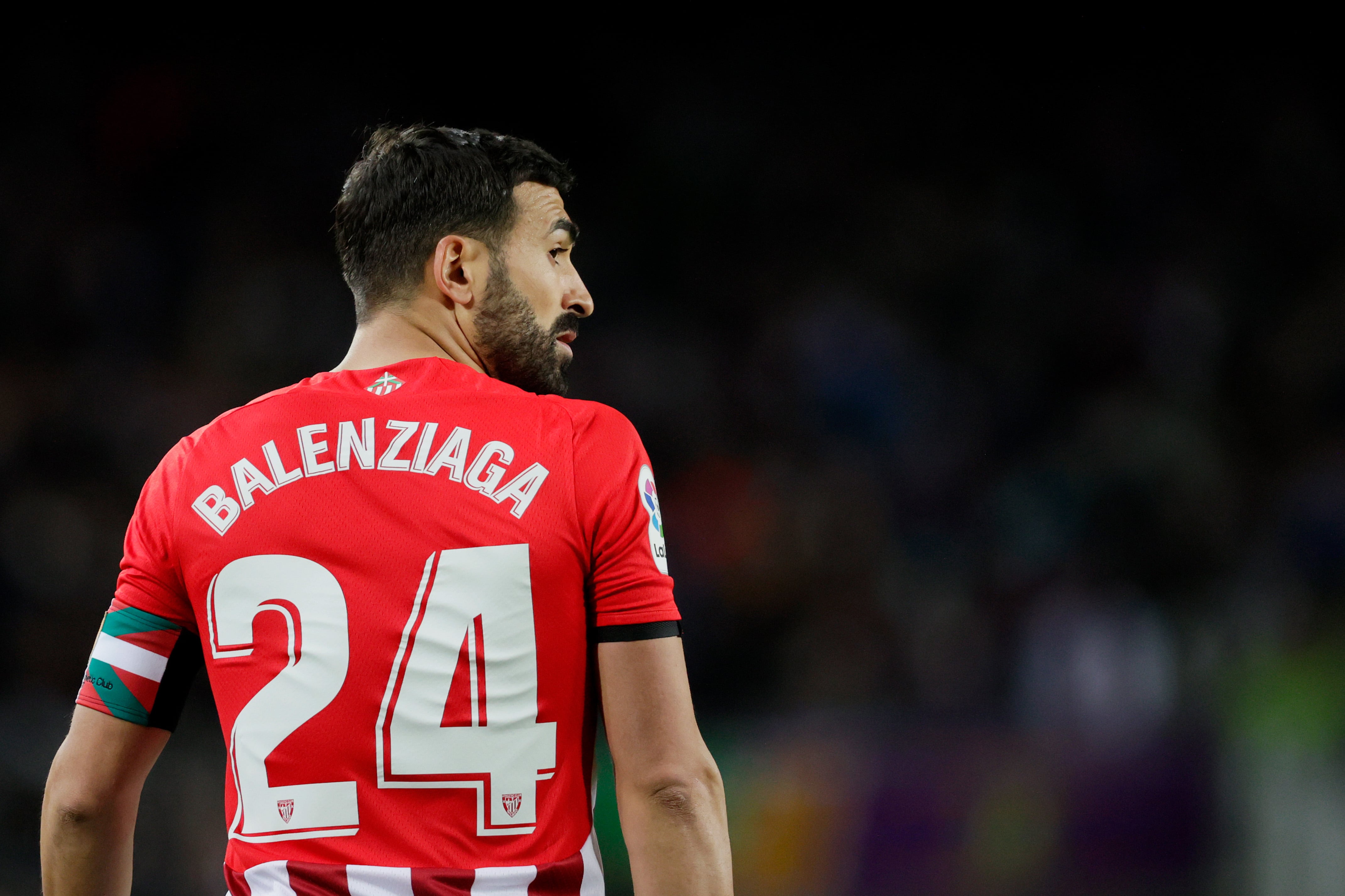 Mikel Balenziaga, durante el partido del Camp Nou