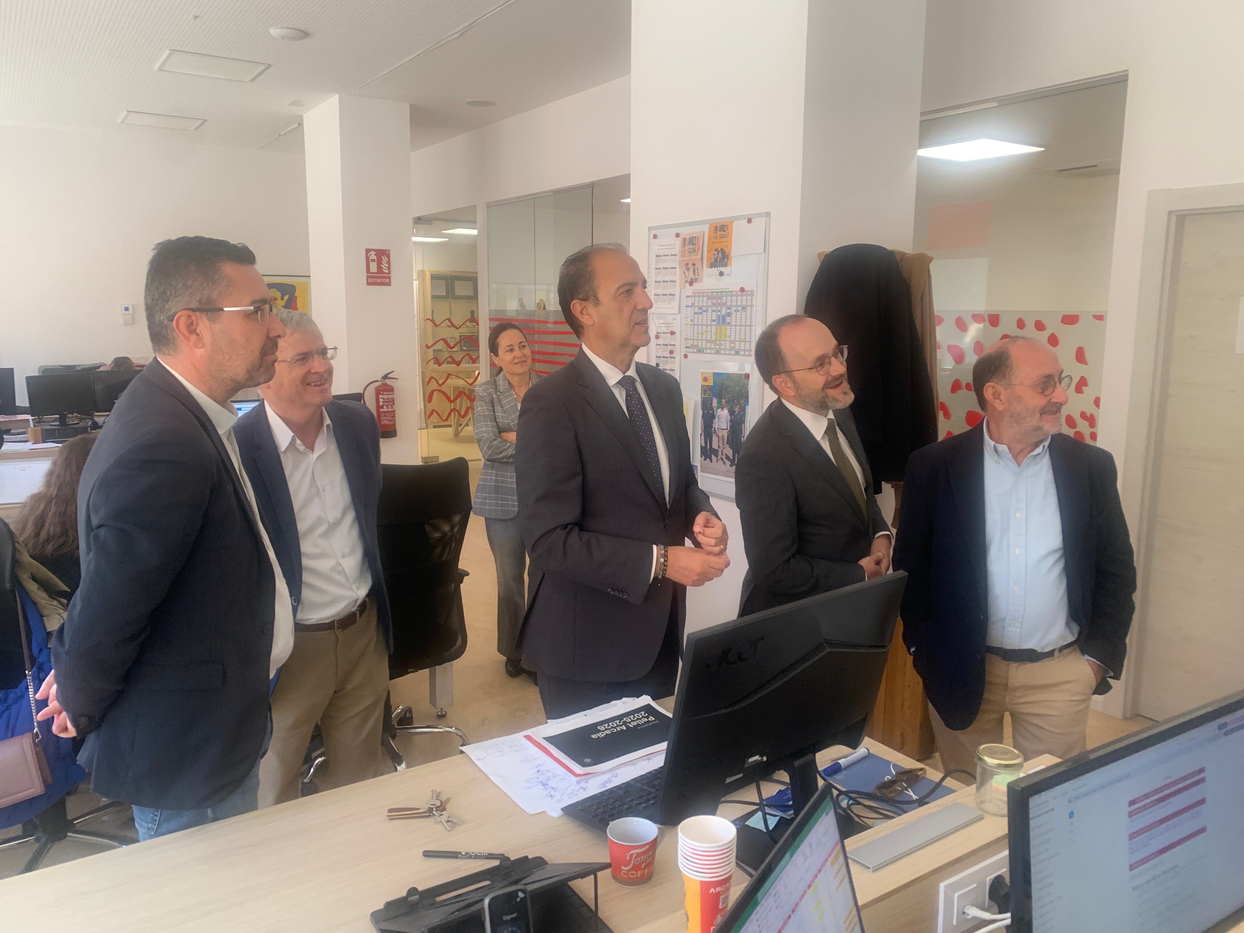 El consejero José Luis Bancalero en las instalaciones de Arcadia este lunes.