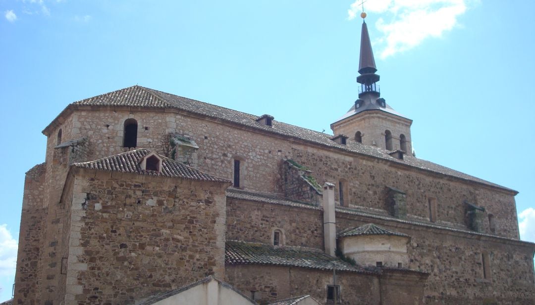 Imagen de la Iglesia de Santa Cruz de Mudela, la localidad de Ciudad Real con mayor incidencia a 7 días por cada 100.000 habitantes 