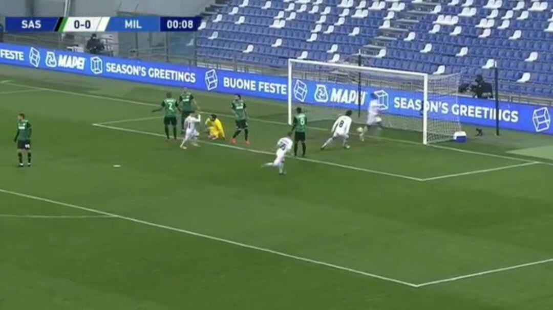 Rafael Leao marca a los 6 segundos el gol más rápido de la historia en Italia