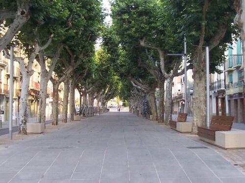 Paseo del coso de Barbastro