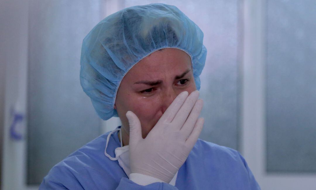 Una sanitaria devastada por la pandemia.
