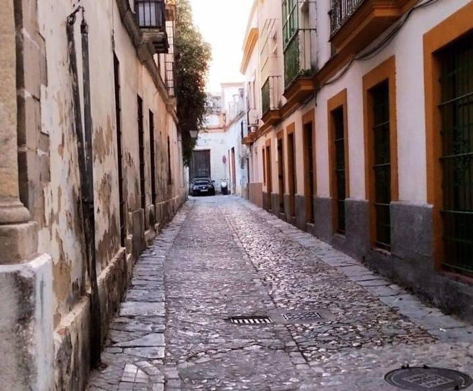 Una calle del centro de Jerez