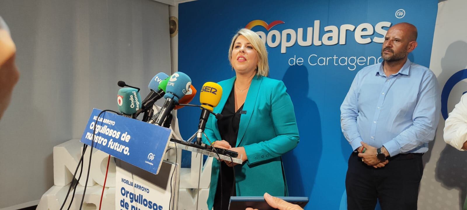 Noelia Arroyo comparece tras ganar las elecciones