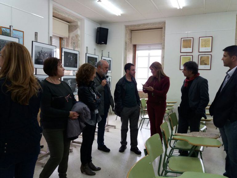 Un momento de la inauguración de la exposición Exodus: Na procura de refuxio.