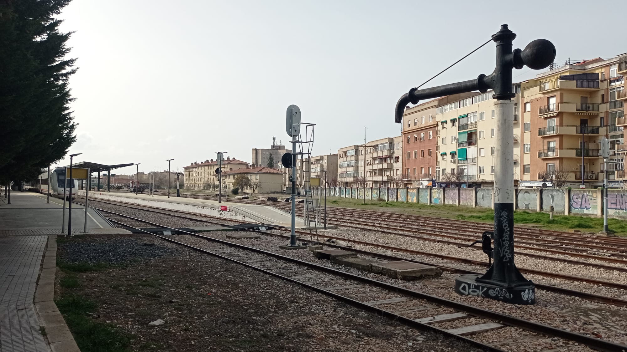 Vías del tren convencional en Cuenca