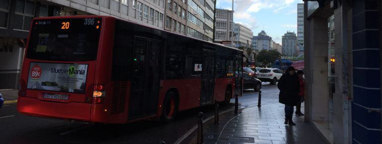 Autobus urbano, A Coruña