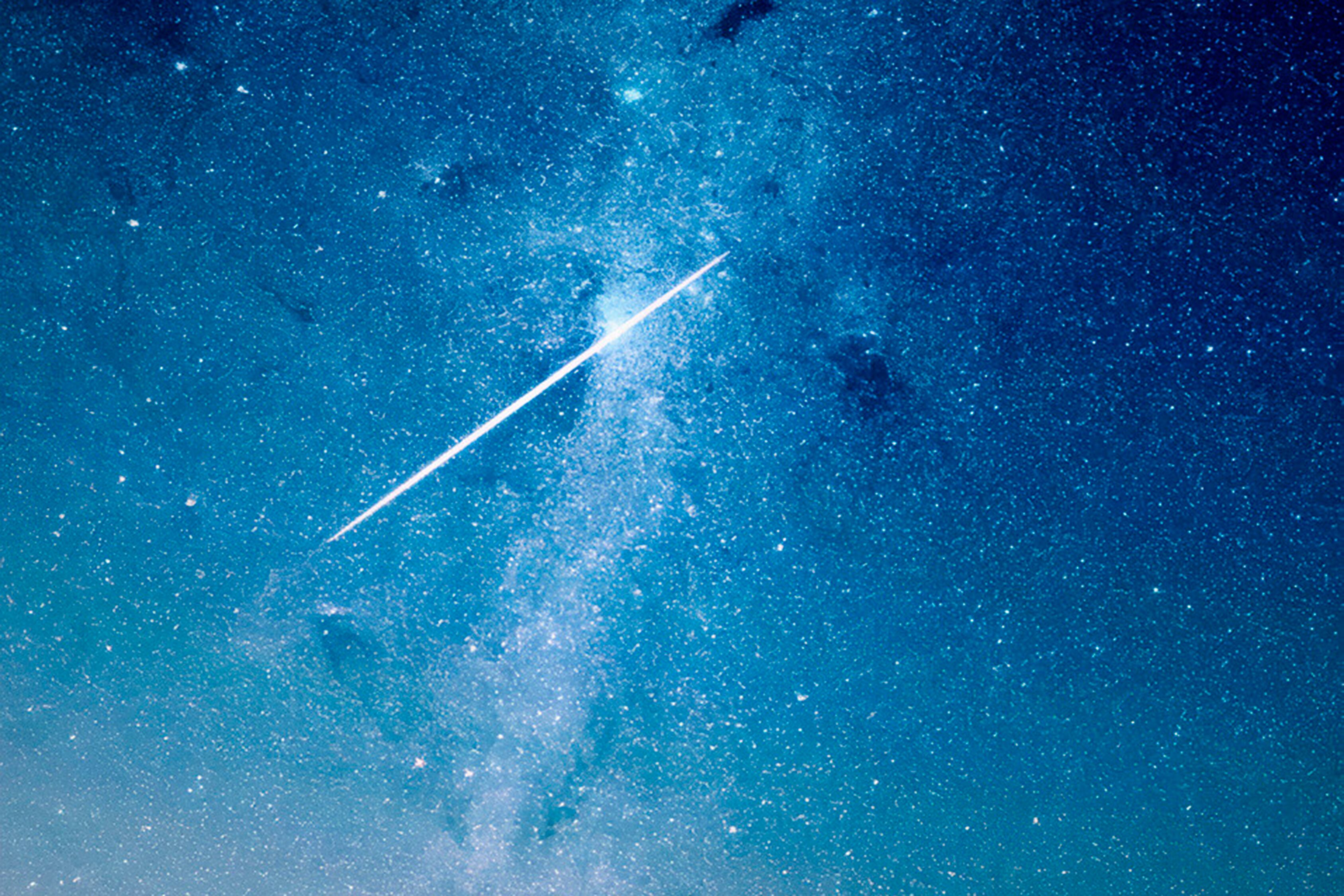 Una imatge de la pluja d'estels o Perseids.