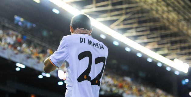 Di María, durante la final de Copa del Rey de 2014