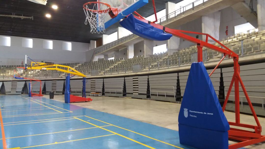 Interior del Palacio de Deportes de Chapín