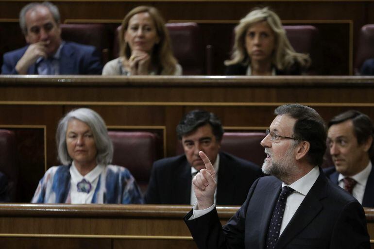 Mariano Rajoy, a la darrera sessió de control al Govern al Congrés. Un moviment cituadà incitarà tots els grups parlamentaris a votar en contra del CDI amb Andorra que aprova el PP