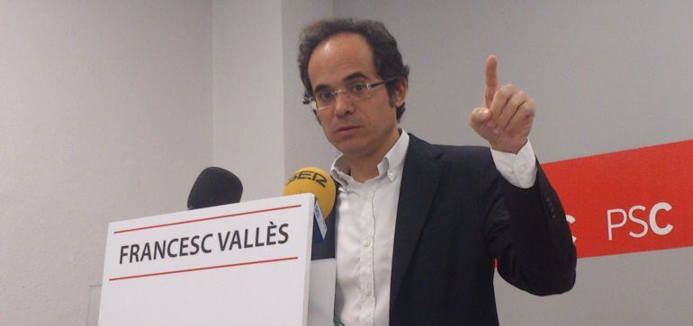 Francesc Vallès, a la seu del PSC a Reus.
