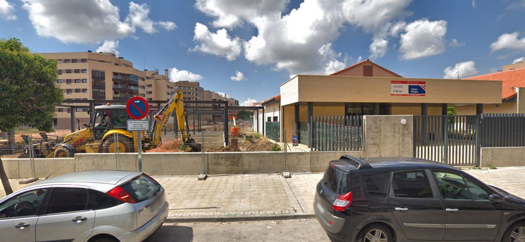 Exteriores del colegio El Bercial, en obras