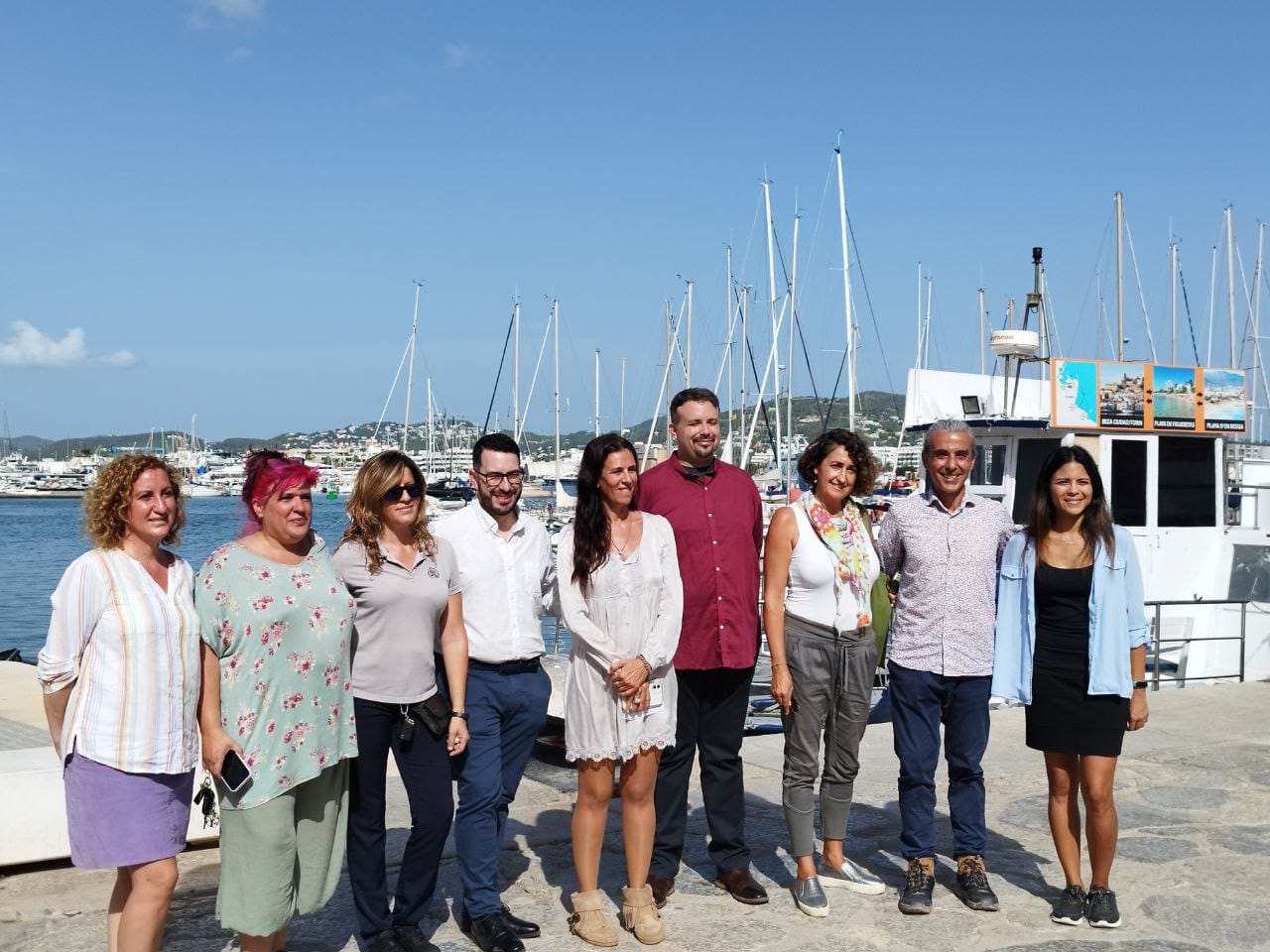 Imagen de los candidatos de Podemos en Ibiza