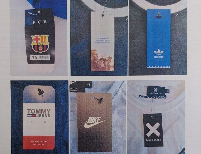 Prendas falsificadas en La Línea