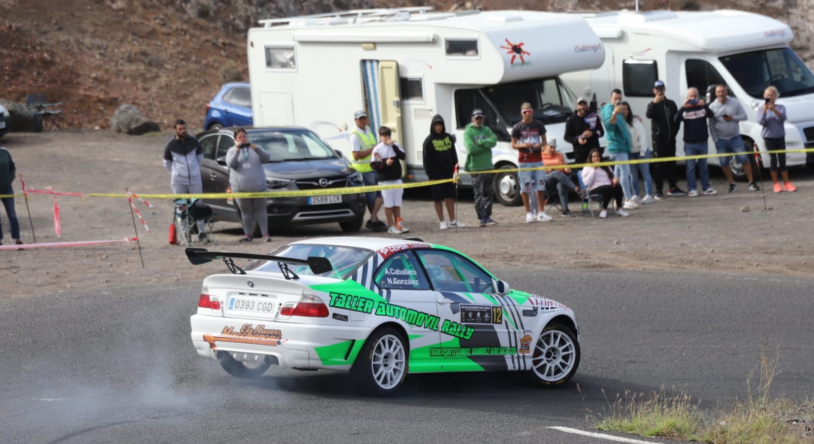 Un participante en la última edición del Rallysprint de Yaiza.