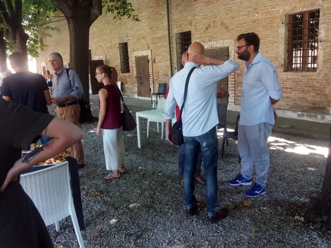 Participantes del programa Europoly, en una visita a Medina del Campo