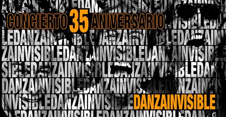 Cartel del concierto 35 aniversario de Danza Invisible