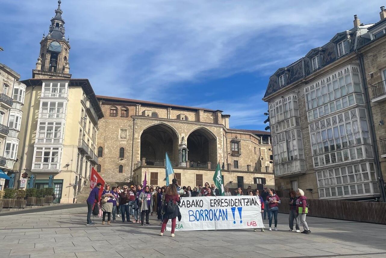 Huelga del sector de residencias y viviendas comunitarias de Álava