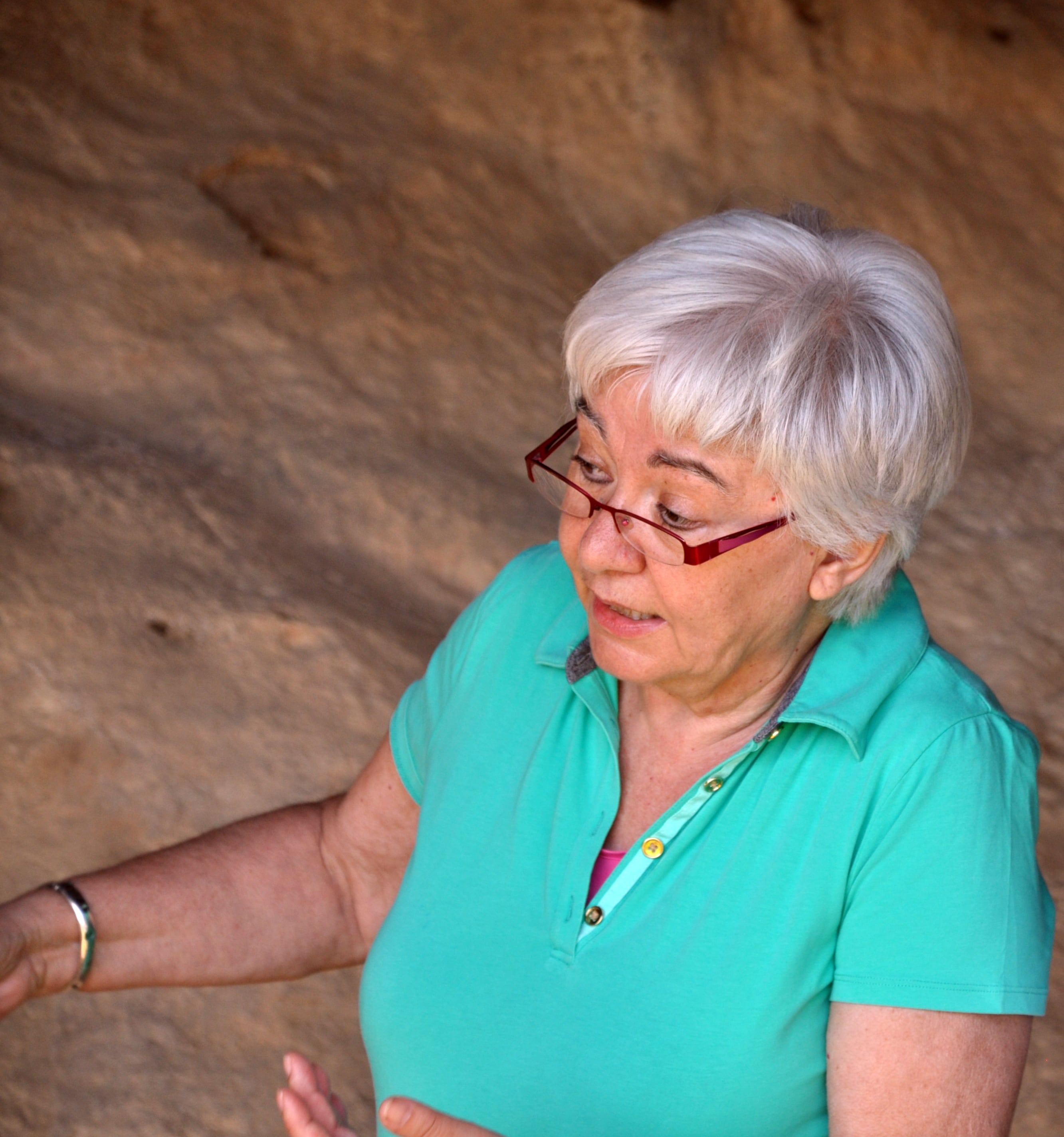 Pilar Utrillas en la Fuente del Trucho