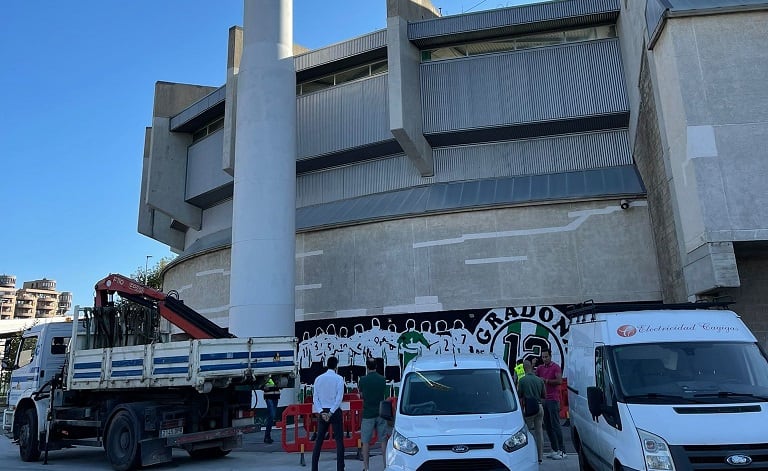 Comienza la reforma del sistema de iluminación del estadio de El Sardinero