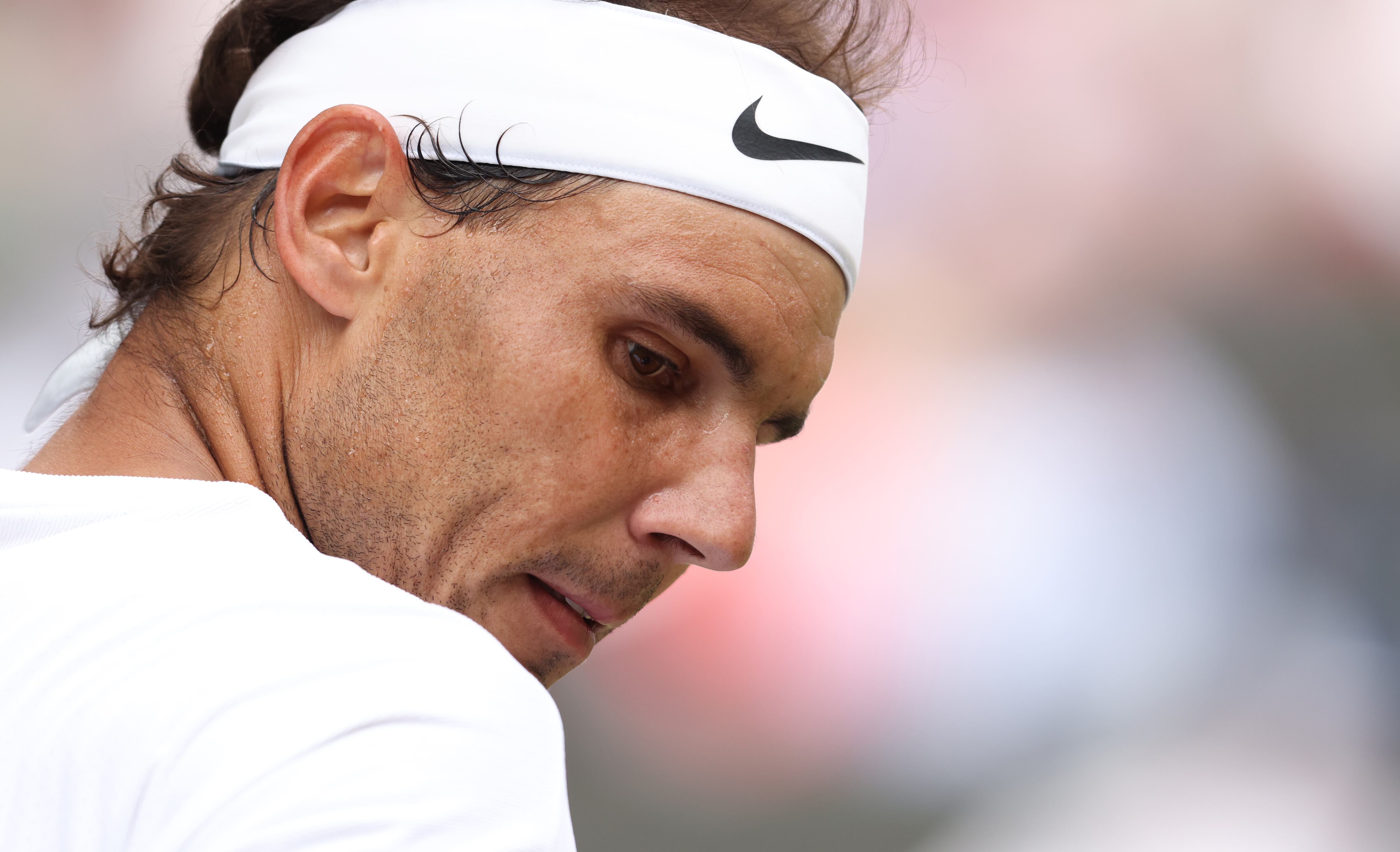 Rafael Nadal, durante el torneo de Wimbledon