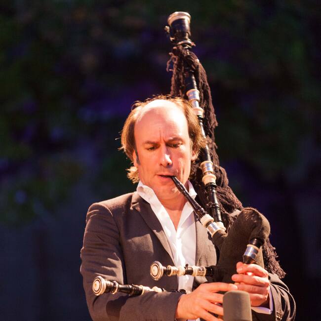 Carlos Núñez en uno de sus conciertos