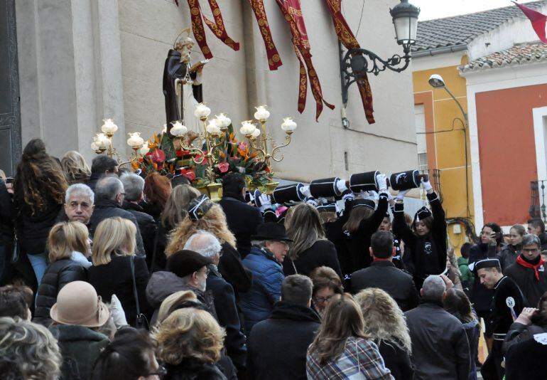 San Antón el año pasado entró a Santa Ana el domingo