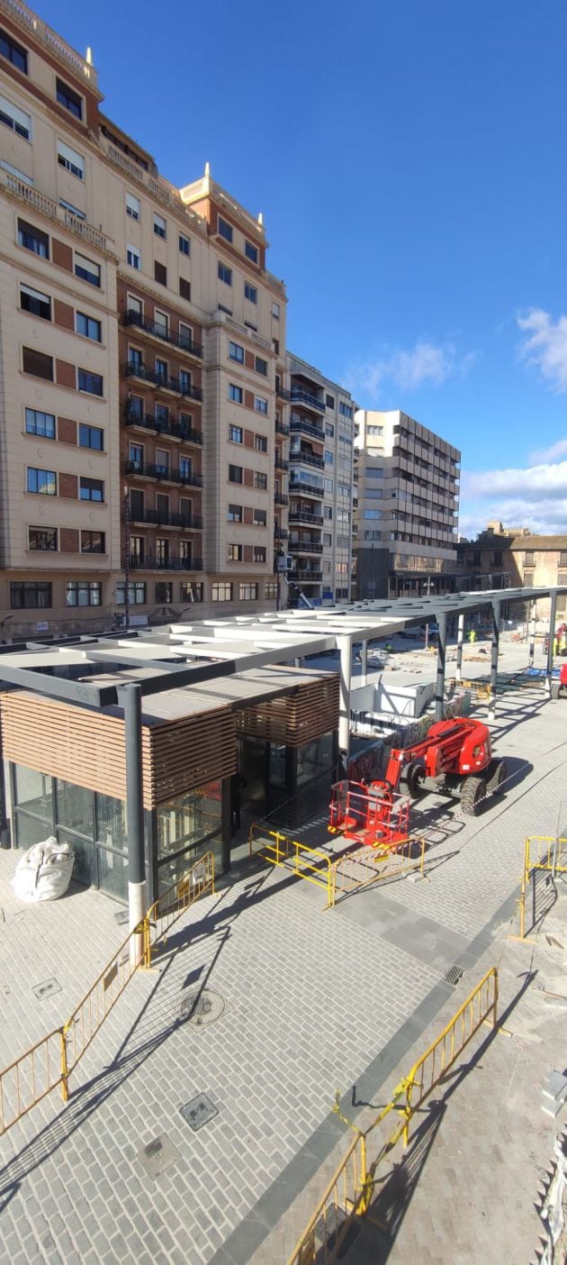 Obras de reurbanización de la plaza de Brujas