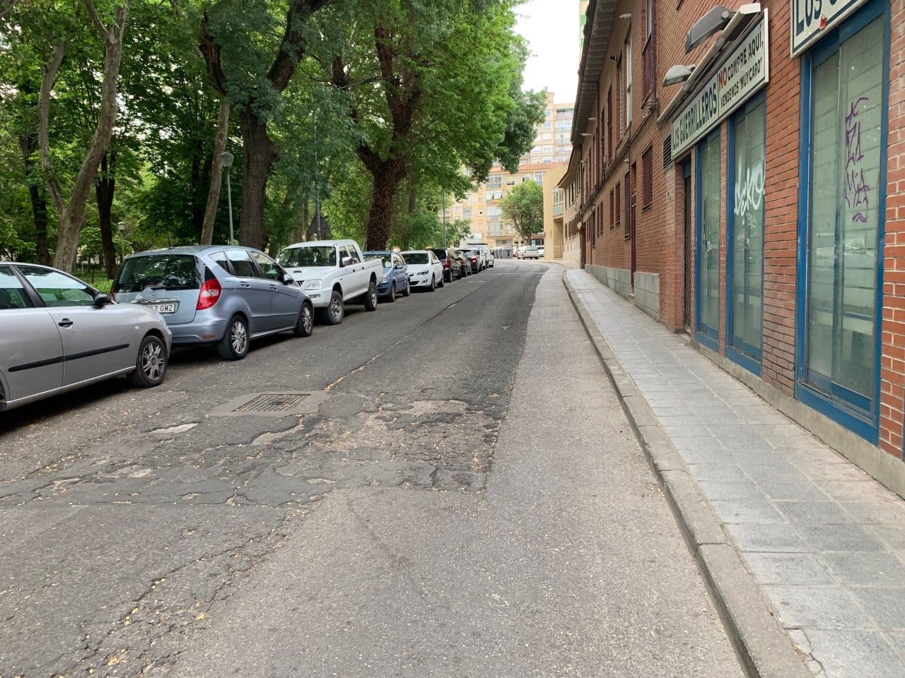 Acceso al barrio del Chorrón desde Bejanque/foto SER GU