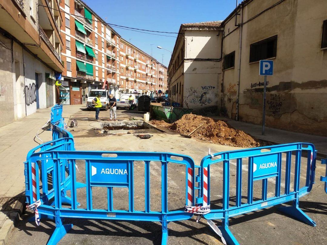 Obras en el reventón