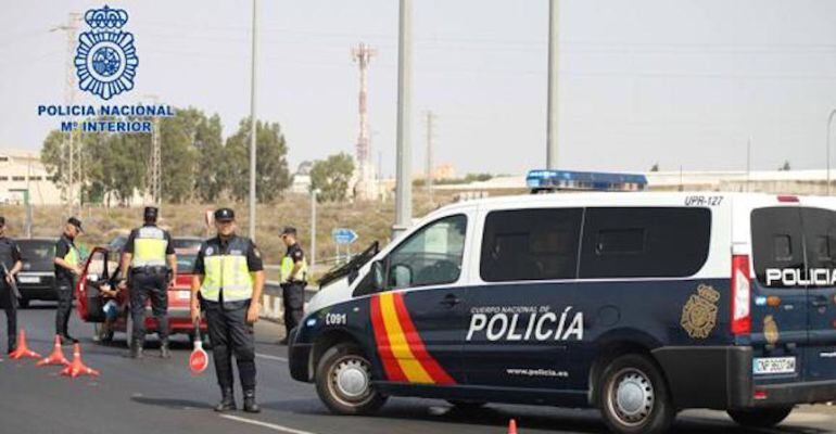 Control policial en una imagen de archivo.