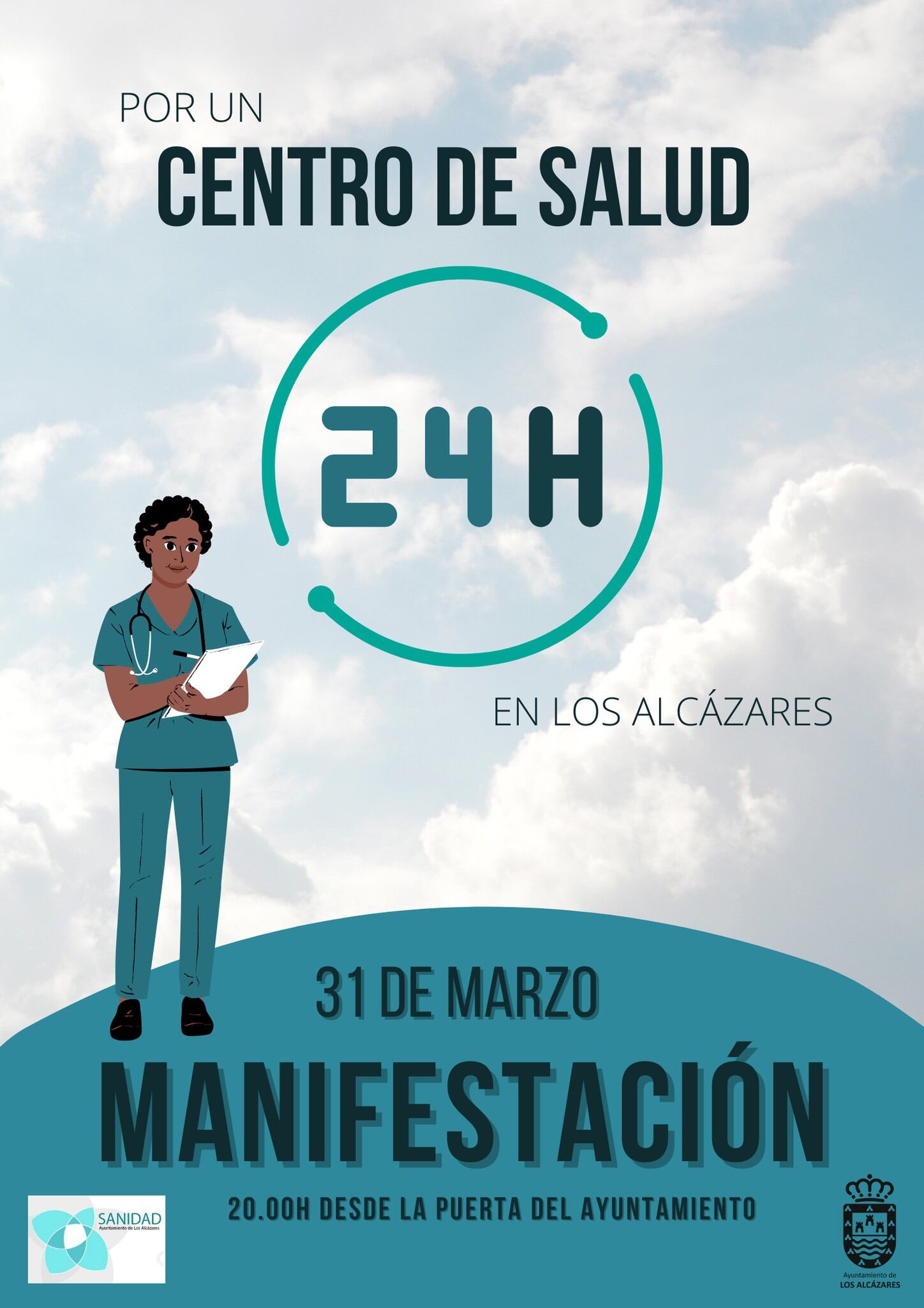 Manifestación por un Centro de Salud 24 horas en Los Alcázares