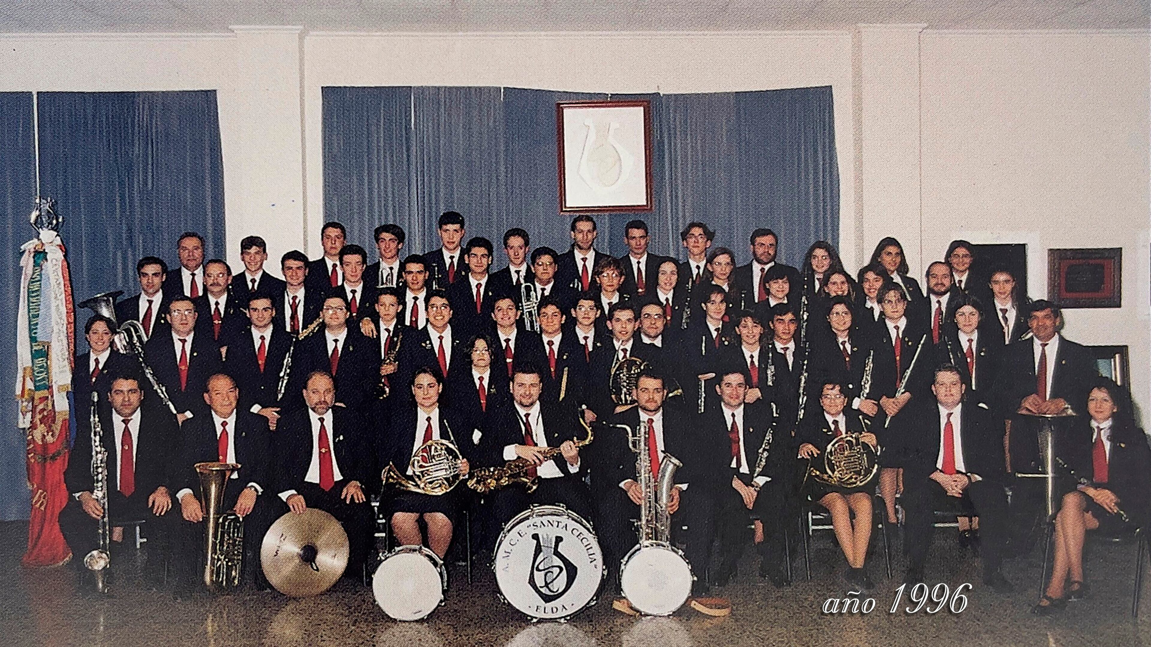 Foto de archivo de la AMCE Santa Cecilia de Elda; año 1996
