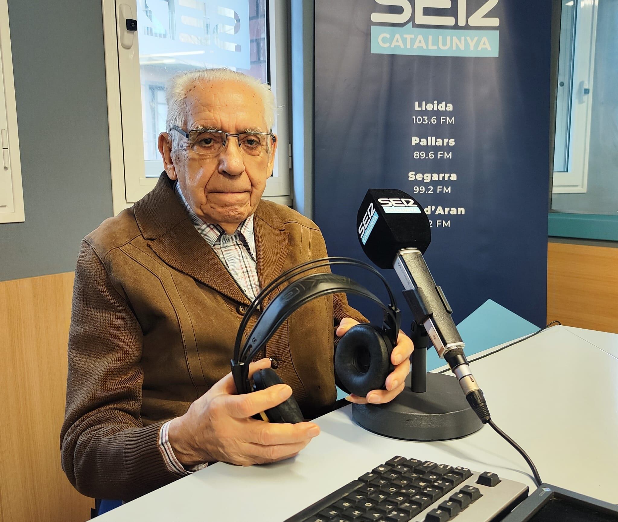 Manel Pelay, de 90 anys, és el president de l&#039;Associació d&#039;Amics i Veïns de la Plaça de l&#039;Ereta de Lleida.